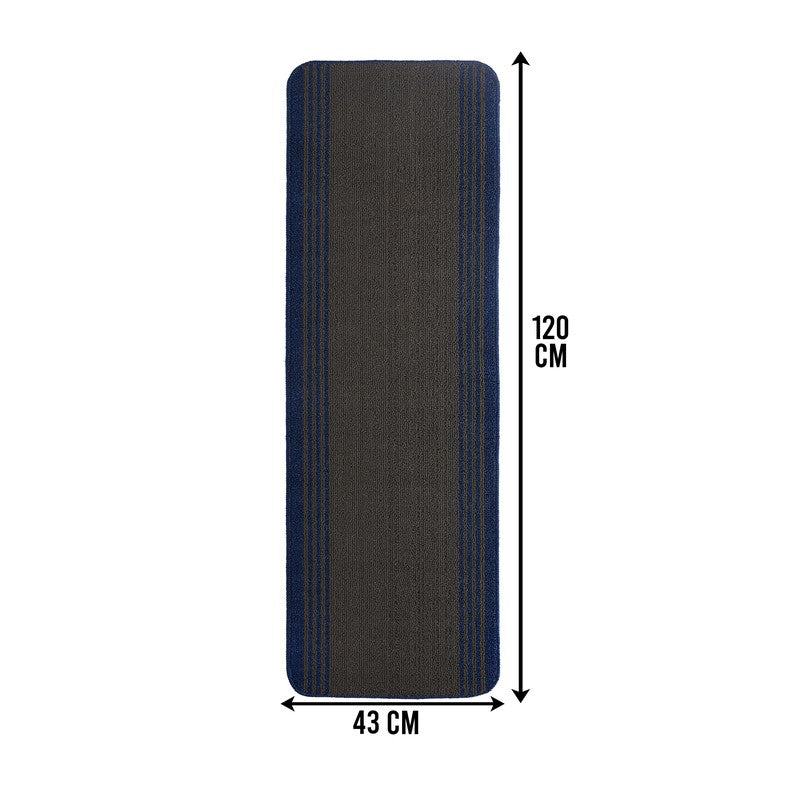 Stripe Haven Kitchen Floor Mats (Blue) - Set of Two media 7