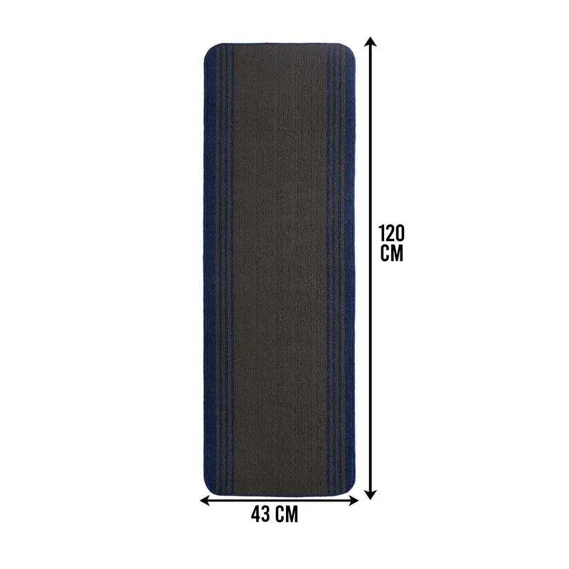 Stripe Haven Kitchen Floor Mats (Blue) - Set of Two media 7