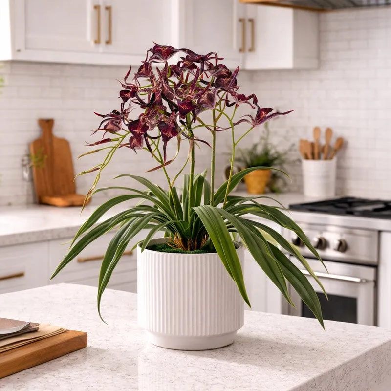 AarviDecor Wine Blossom Silk Artificial Plants media 4
