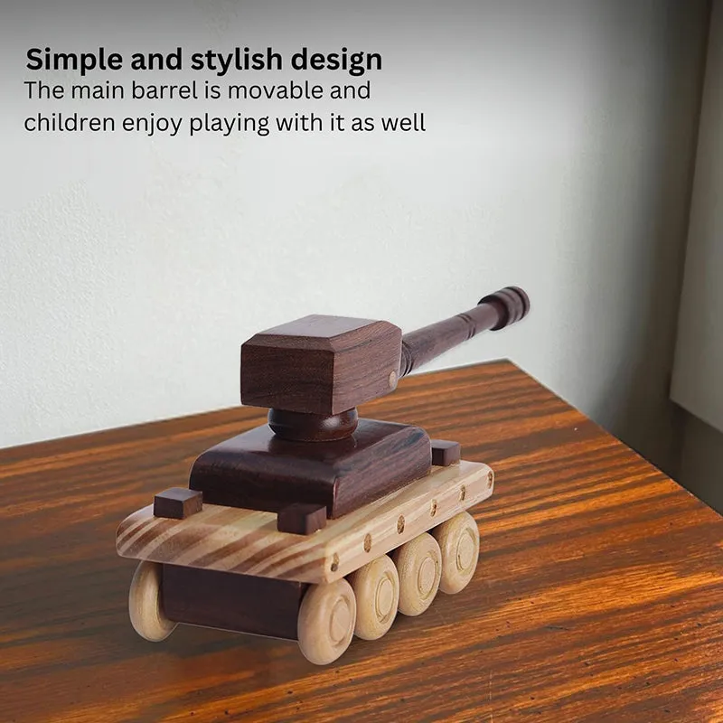 Timber Canon Sheesham Wood Showpiece media 6
