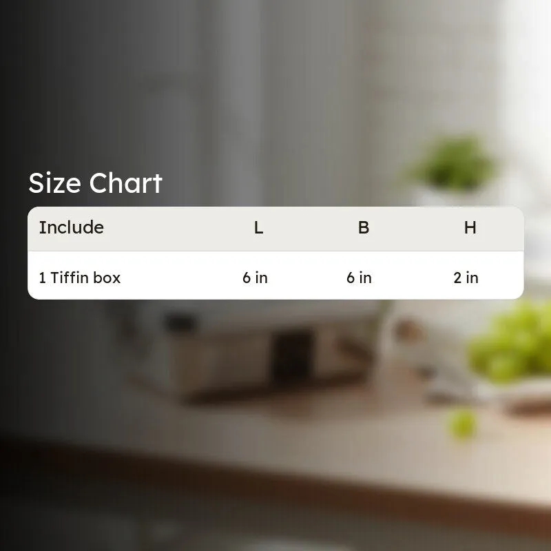 Krish Bliss Square Stainless Steel Tiffin & Lunch Box - 260 mL media 7