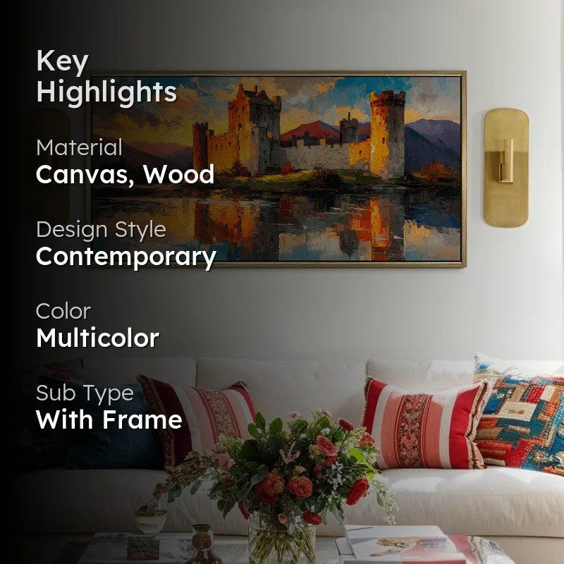 Island Castle Canvas Wall Painting With Frame media 2