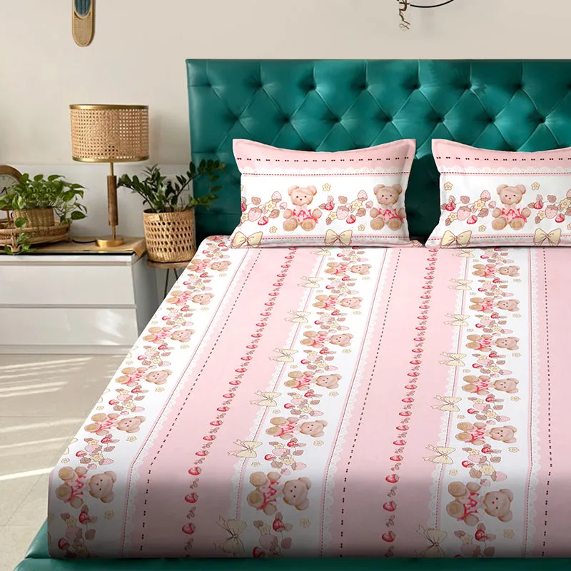 Delia Fitted Bedsheet - 180 GSM media 4