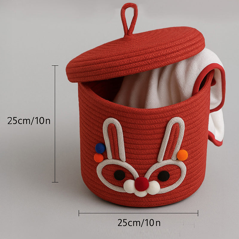 Bunny Charm Cotton Basket media 5