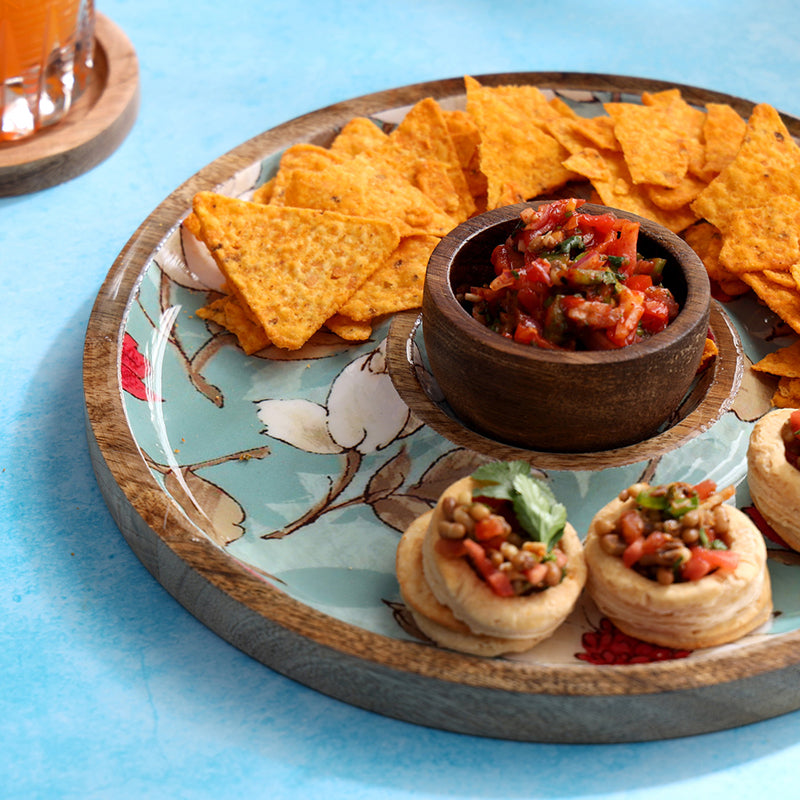 Florentina Chip & Dip Mango Wood Platter - Set of Two media 3