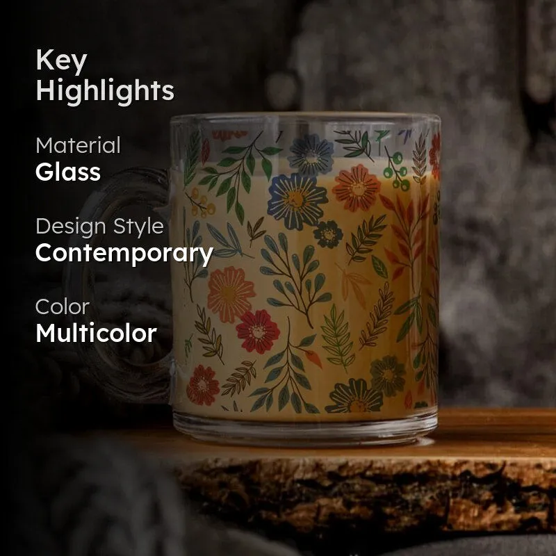 Floronista Glass Coffee Mug (330 mL) media 2