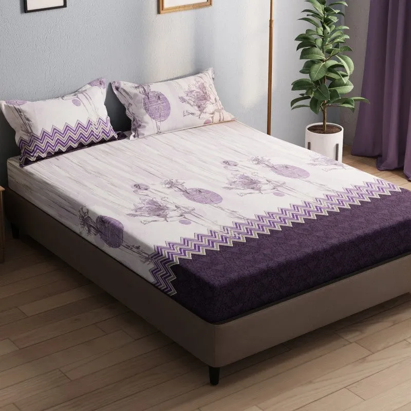 Wyril Bedsheet (Purple) - 115 GSM media 1