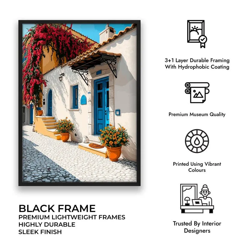 Azureway Canvas Wall Painting - Black Frame media 10