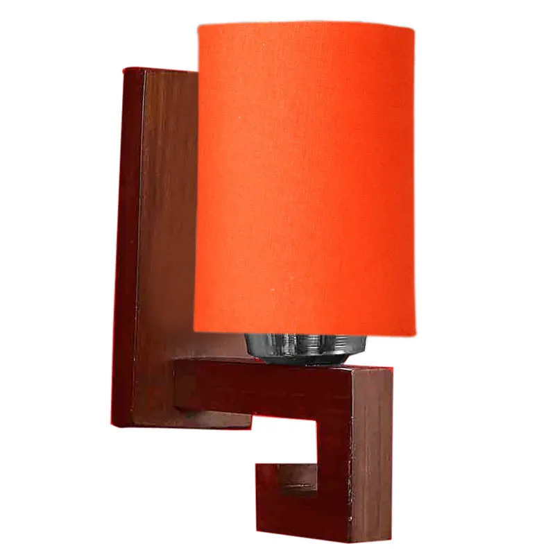Sienna Cylindrical Wooden Wall Lamp media 4