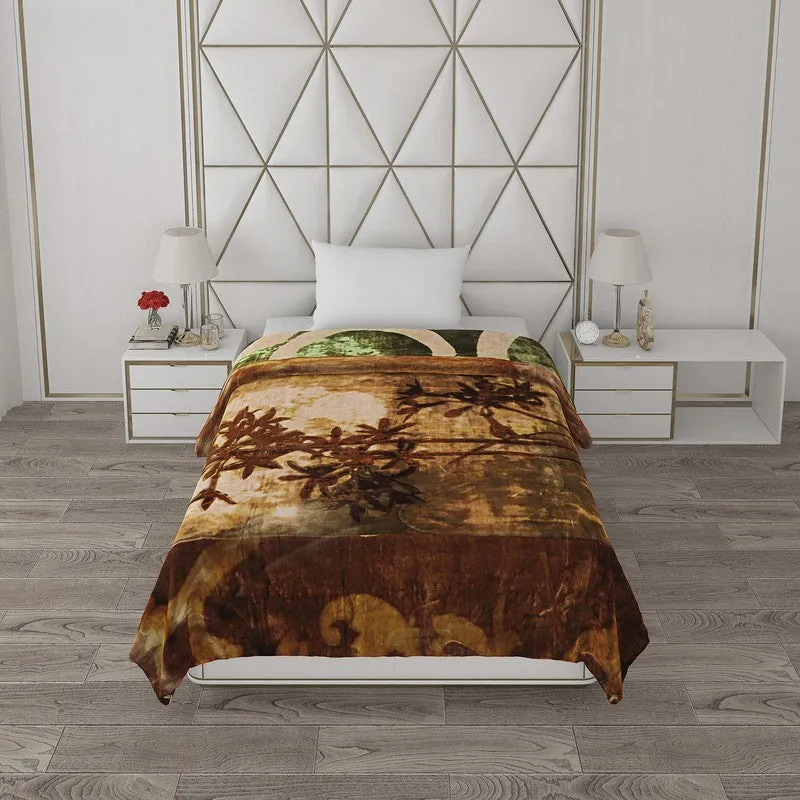Monte Carlo Autumn Whisper Blanket (Brown) - 1000 GSM media 3