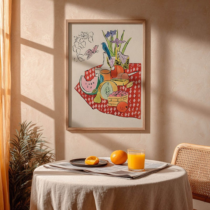 Savory Scene Archival Canvas Wall Art - Brown media 5