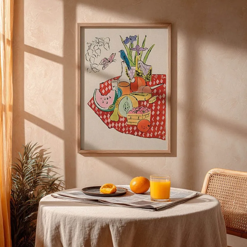 Savory Scene Archival Canvas Wall Art - Brown media 5
