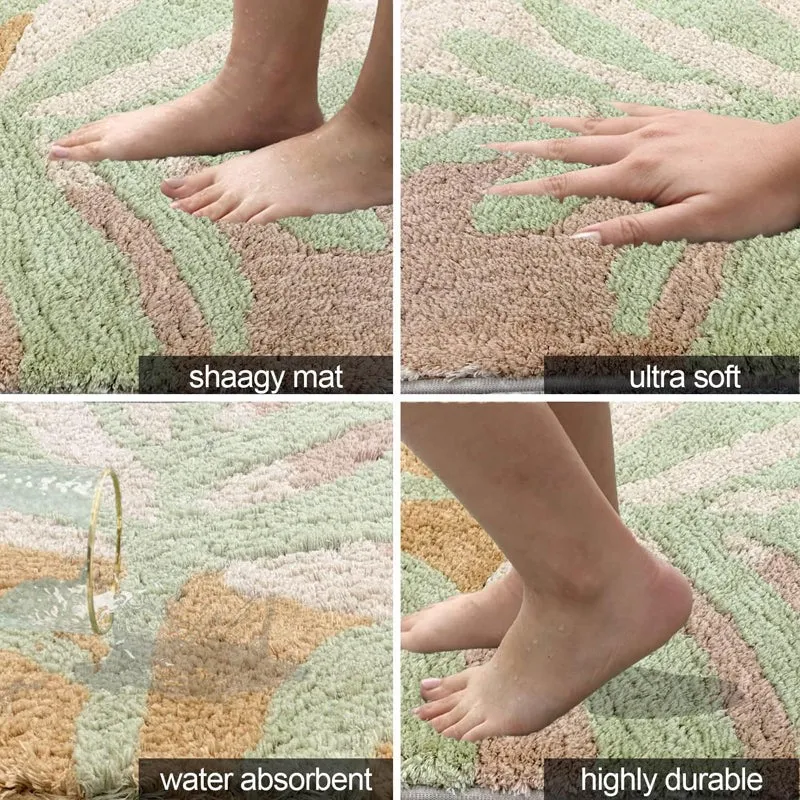 Pastel Suns Microfiber Bath Mat media 6