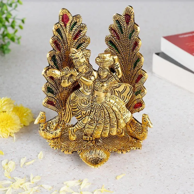 Radha Krishna Mayoor Showpiece media 1