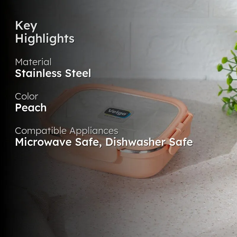 Vault Microwave Safe Lunch Box (Peach) - 575 mL media 2
