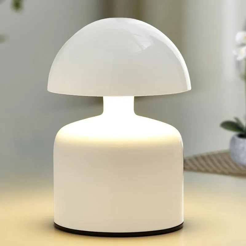 NovaLite Mushroom Metal Table Lamp - White media 3