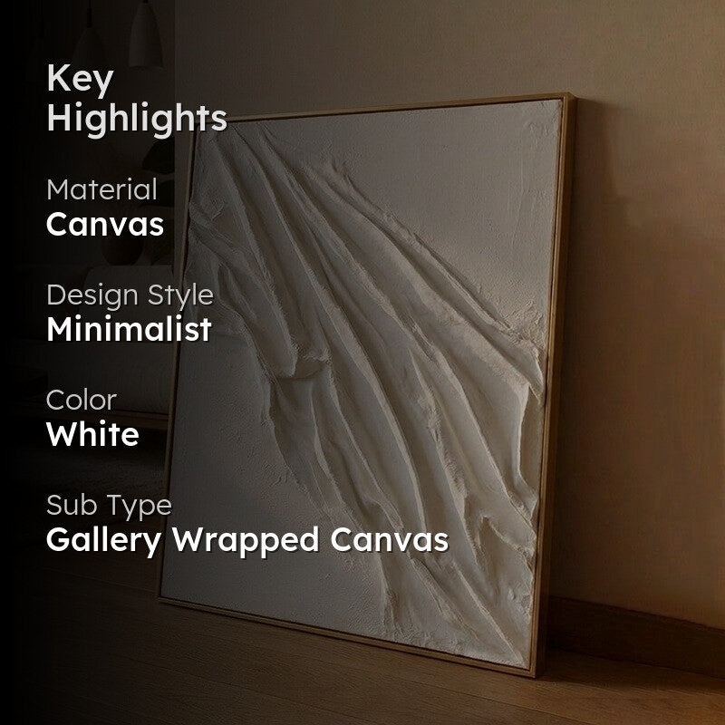 Draped Flow Handmade Canvas Wall Painting media 2