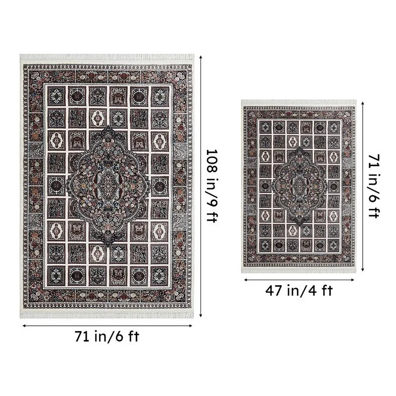 Ethnique Artificial Silk Carpet media 10