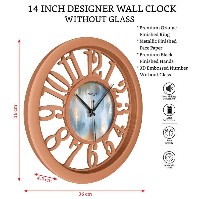 Mitzi Peach Wall Clock media 4