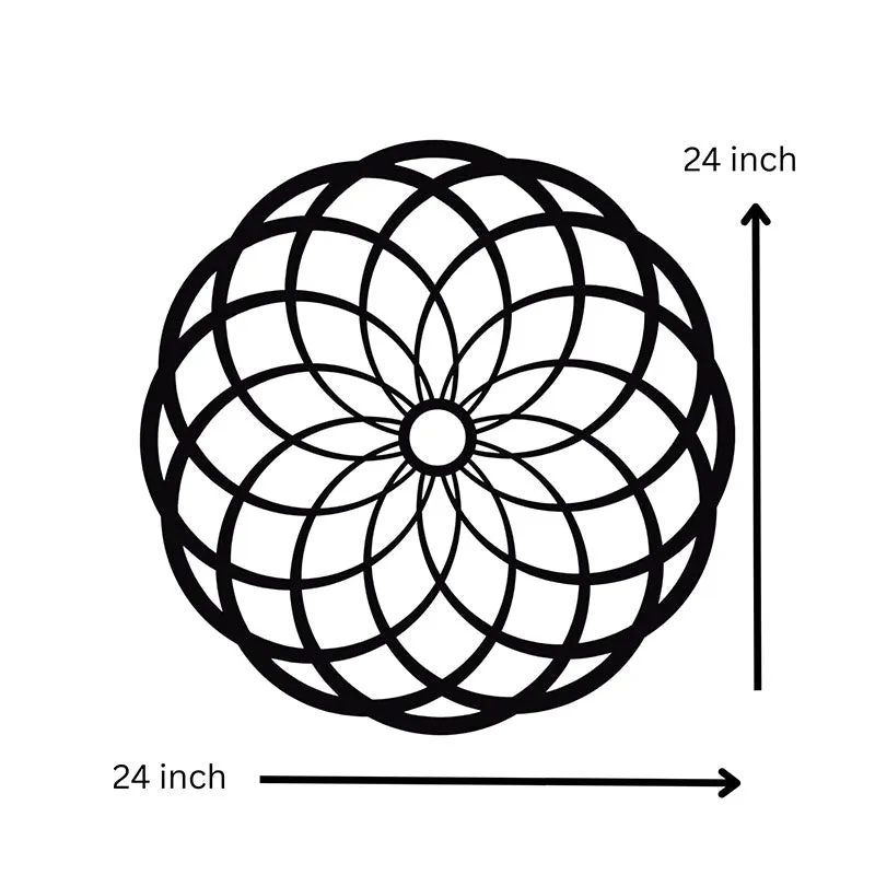 Velma Mandala Black Iron Wall Accent media 6