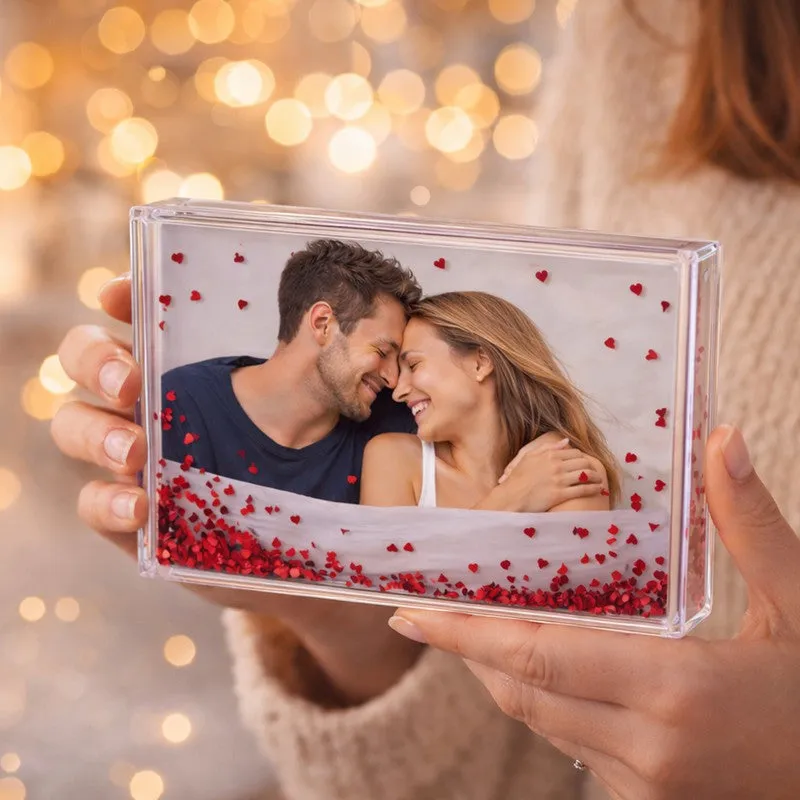 Sweetheart Memory Glitter Acrylic Photo Frame - Red media 3