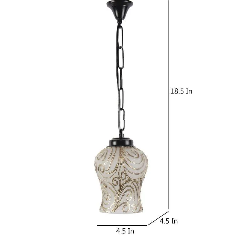 Misty Spread Glass Ceiling Lamp media 5