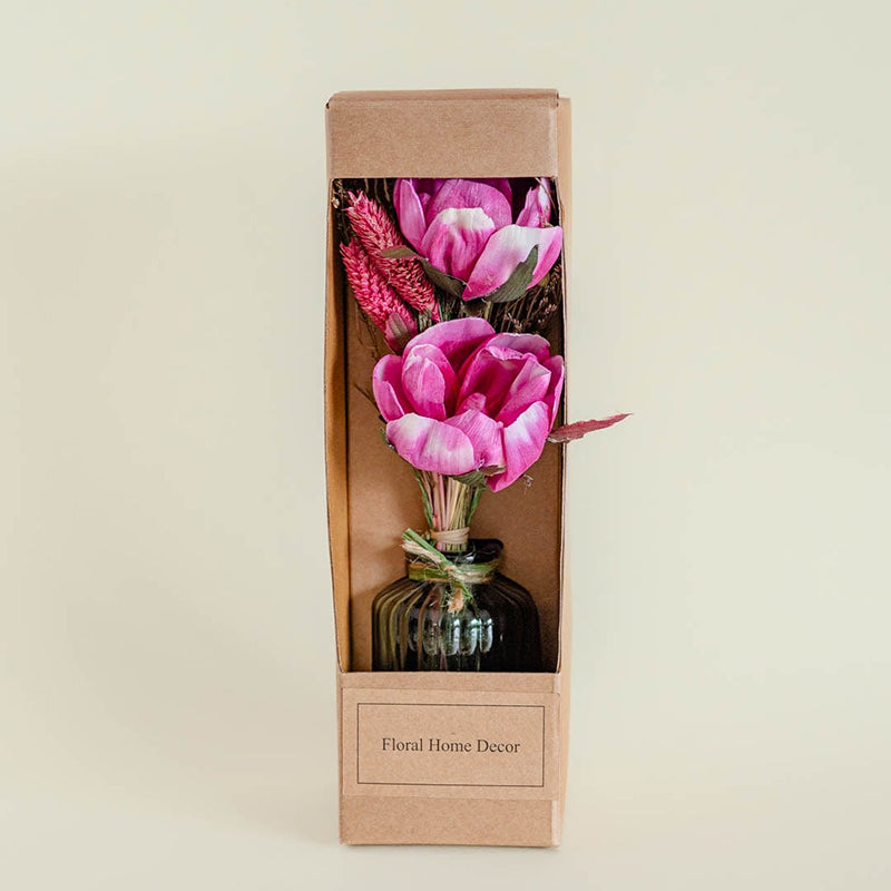 Blooms - Dried Flowers Bouquet in Glass Vase media 5