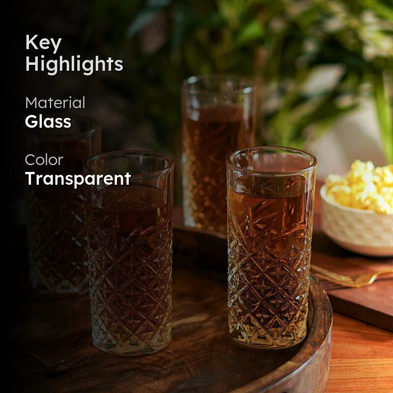 Prism Pour Drinking Glass (350 mL) - Set Of Four media 2