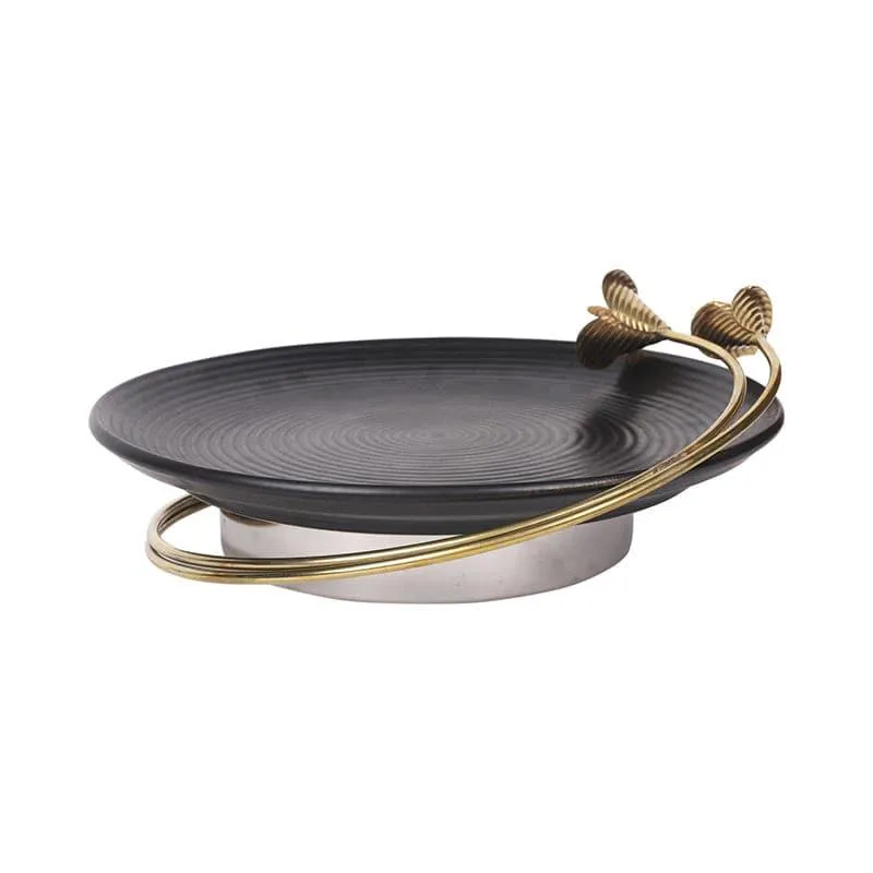 Lily Lagoon (Ceramic,Brass,Steel) Platter media 4