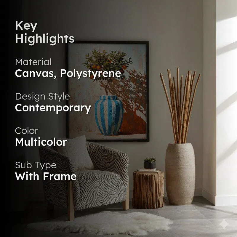 Floravo Canvas Wall Painting With Black Frame media 2