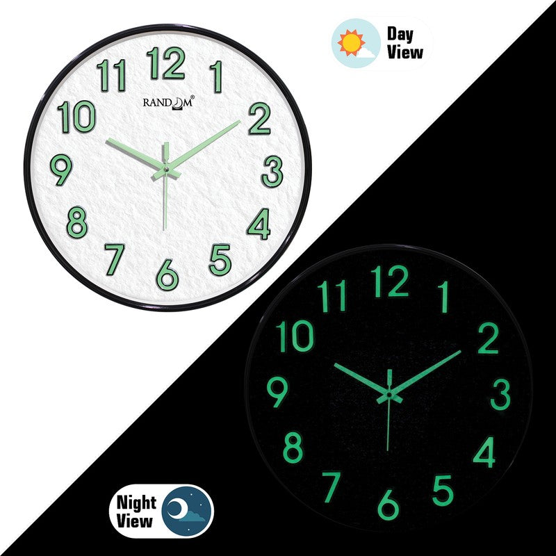 Liora Round Modern Plastic Wall Clock - White media 4