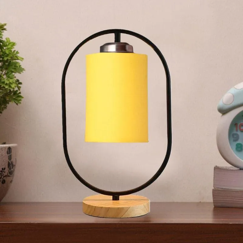 Radiant Echo Fabric Table Lamp - Yellow,Black,Brown media 3