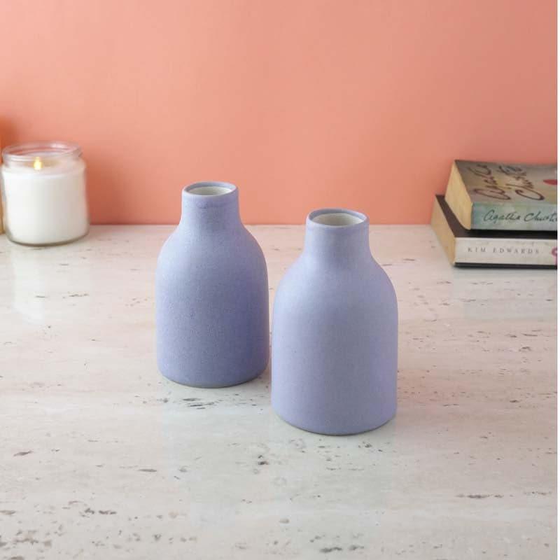 Lavender Love Ceramic Vase - Set Of Two media 3