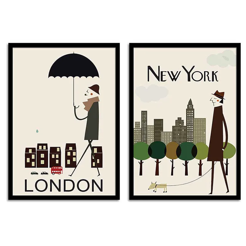 Major Cities Wall Art - Set Of Two media 7