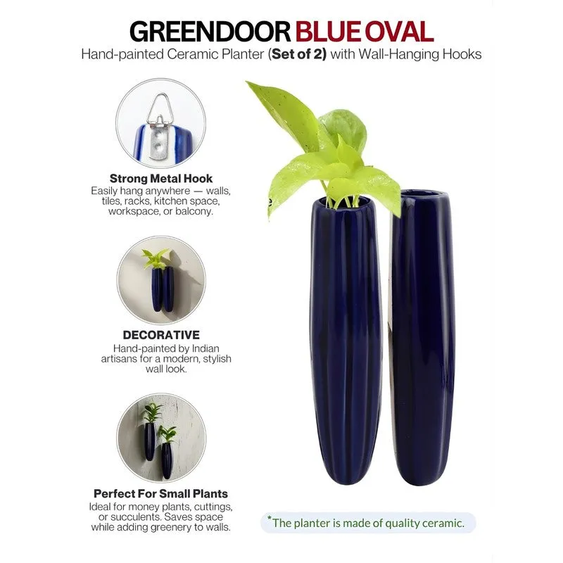 Yloria Pots & Planters (Blue) - Set Of Two media 4