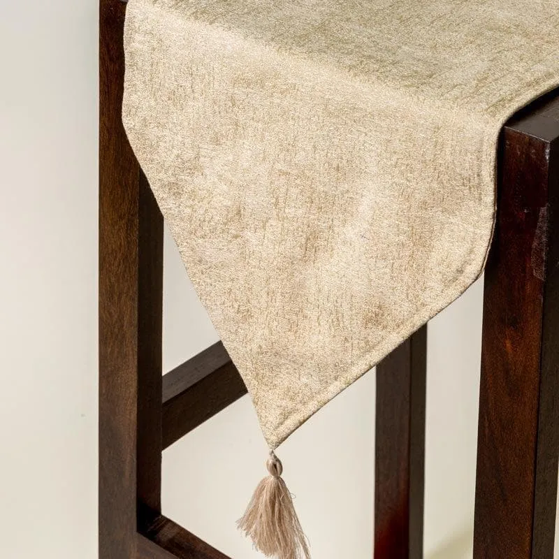 Stella Jacquard Table Runner - Beige media 1