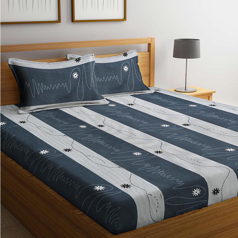 Migual Stripes Bedsheet - 150 GSM media 3