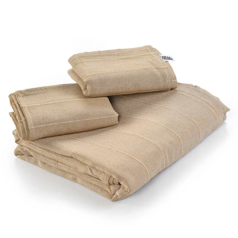 Serene Spread Cotton Bedsheet (Beige) - 220 TC media 5