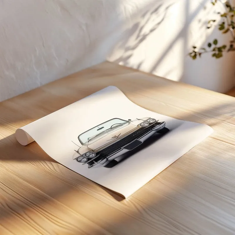 Cadillac Elegance Wall Poster - Beige media 6