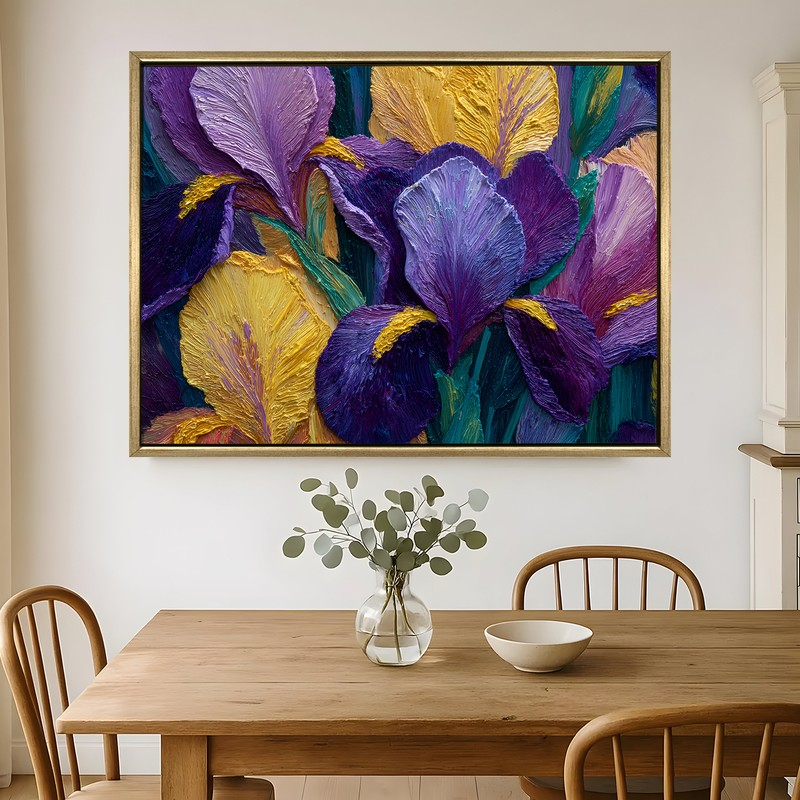 Royal Bloom Canvas Wall Painting With Frame