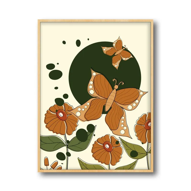 Verdant Visions Archival Canvas Wall Art - Natural Brown Frame media 5
