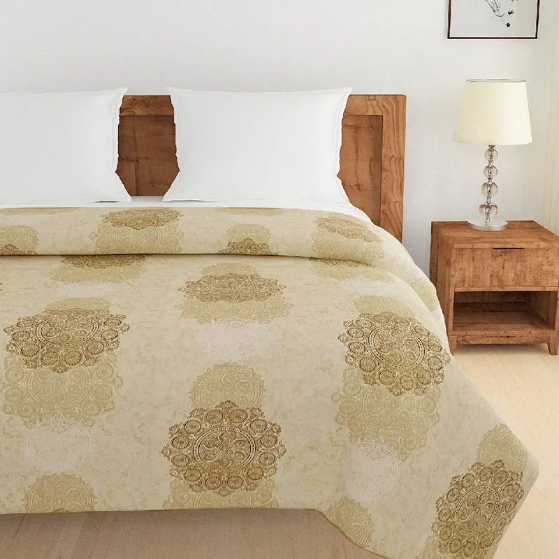 Swayam Calantha Cotton Comforter (Beige) - 150 GSM media 4