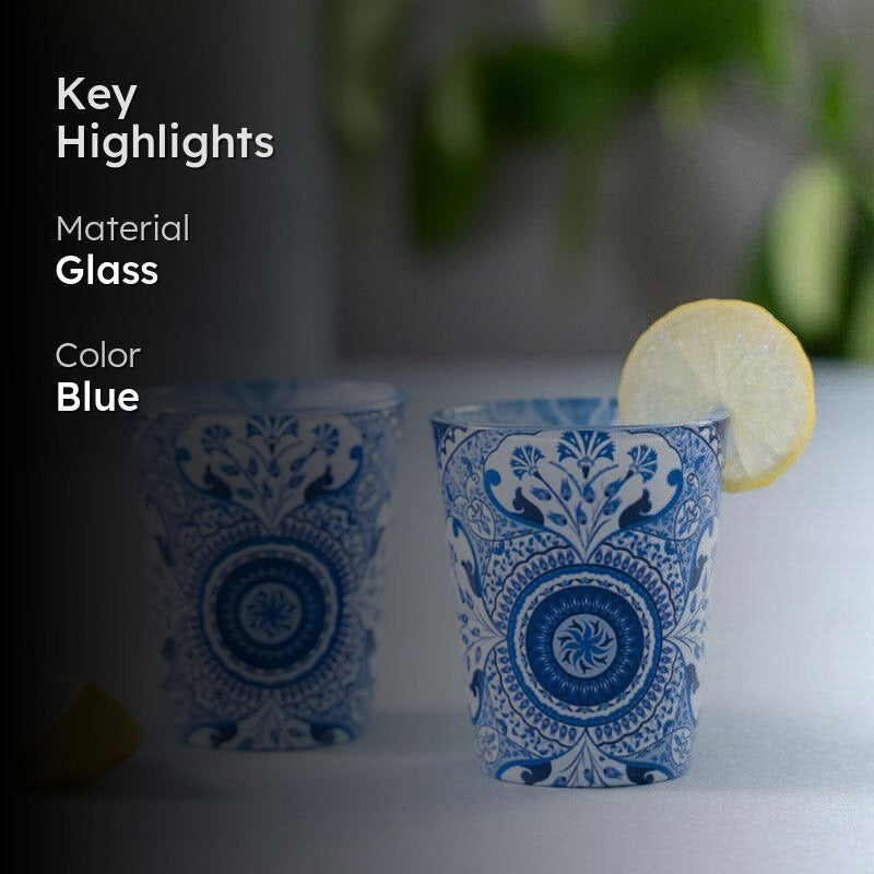 Turkish Tale Shot Glass (Blue) (30 ml) - Set Of Two image 2