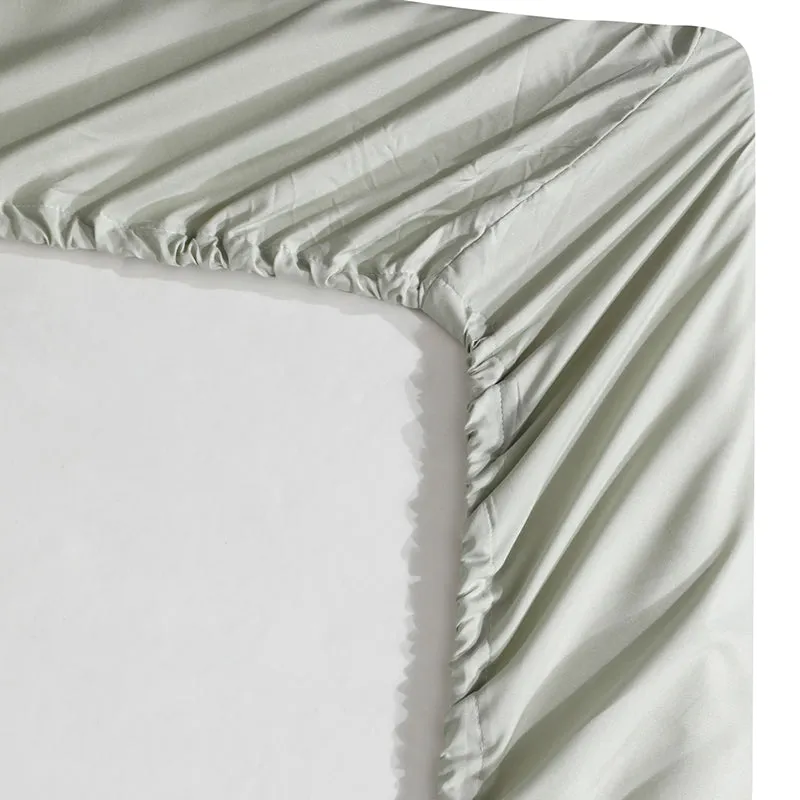 Ress Fitted Bedsheet (Sage) - 180 GSM media 9