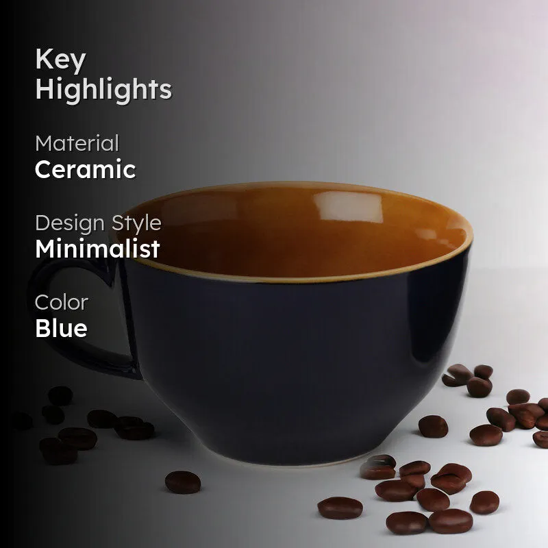Ruby Ceramic Coffee Mug (350 mL) - Royal Blue media 2