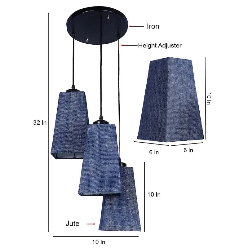 Shadowlux Triple Metal Ceiling Lamp - Blue media 9