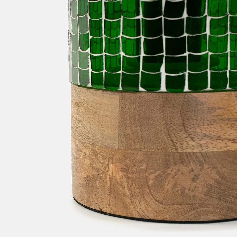 Orange Tree Freedom Tall Green Mango Wood Table Lamp - Green,Brown media 4