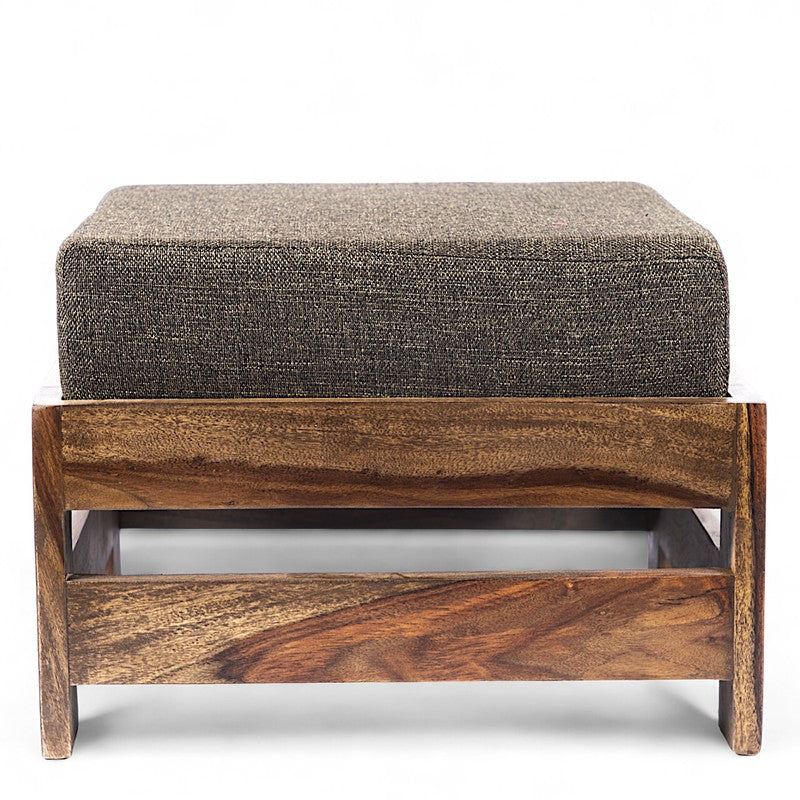 Lynex Sheesham Wooden Bench with Cushions (Brown) - Four Piece Set media 4