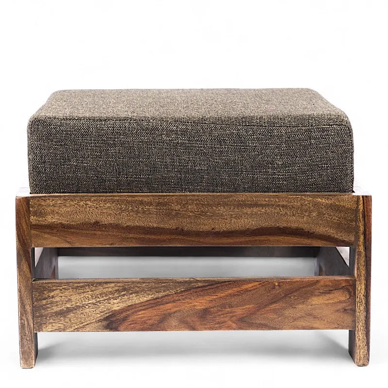 Lynex Sheesham Wooden Bench with Cushions (Brown) - Four Piece Set media 4