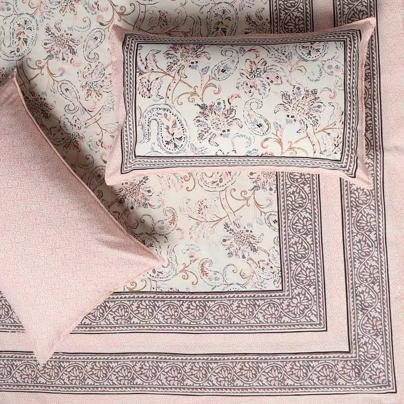 Abstract Paisley Cotton Bedsheet - 144 TC media 3